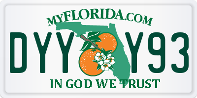 FL license plate DYYY93