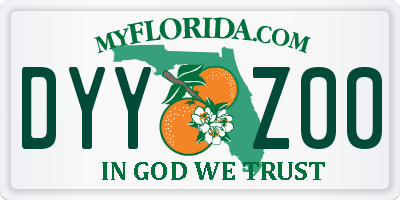 FL license plate DYYZ00