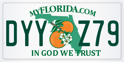 FL license plate DYYZ79