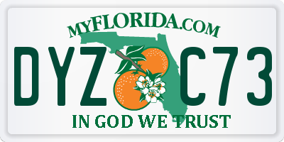 FL license plate DYZC73