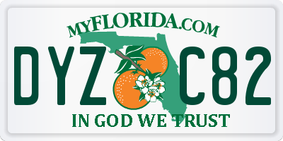 FL license plate DYZC82
