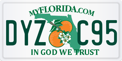 FL license plate DYZC95