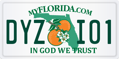 FL license plate DYZI01