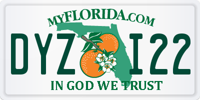 FL license plate DYZI22