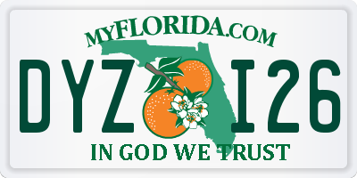 FL license plate DYZI26