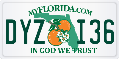 FL license plate DYZI36