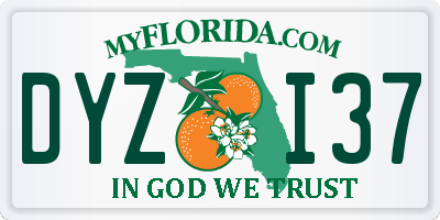 FL license plate DYZI37