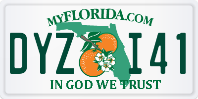 FL license plate DYZI41