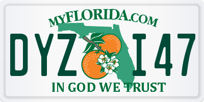 FL license plate DYZI47