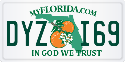 FL license plate DYZI69