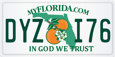 FL license plate DYZI76
