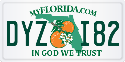 FL license plate DYZI82