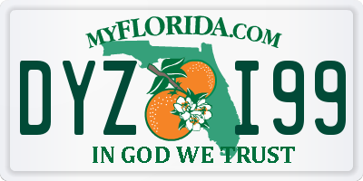 FL license plate DYZI99