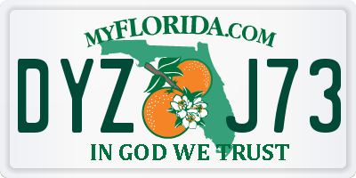 FL license plate DYZJ73