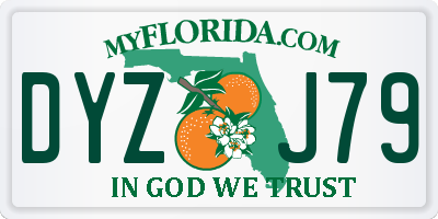 FL license plate DYZJ79