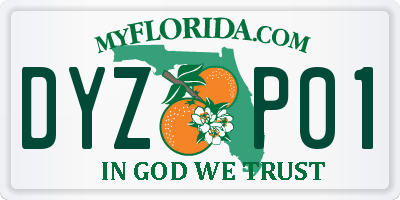 FL license plate DYZP01