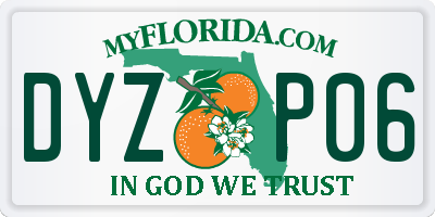 FL license plate DYZP06