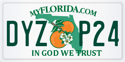FL license plate DYZP24