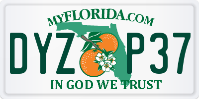 FL license plate DYZP37