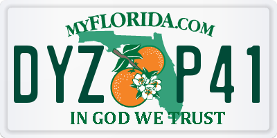 FL license plate DYZP41