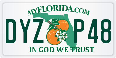 FL license plate DYZP48