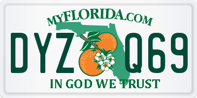 FL license plate DYZQ69