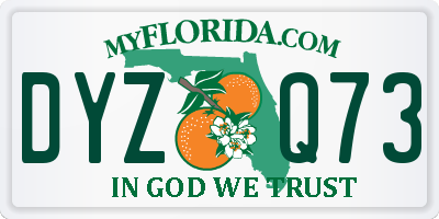 FL license plate DYZQ73