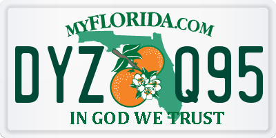 FL license plate DYZQ95