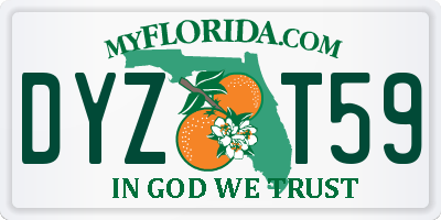 FL license plate DYZT59