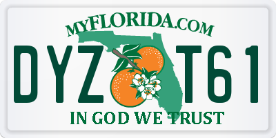 FL license plate DYZT61