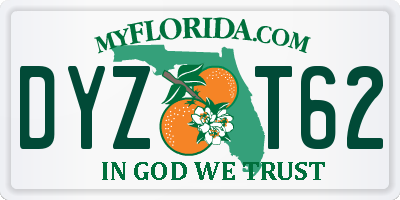 FL license plate DYZT62