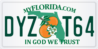 FL license plate DYZT64