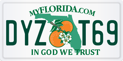 FL license plate DYZT69