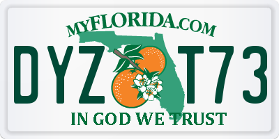 FL license plate DYZT73