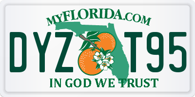 FL license plate DYZT95