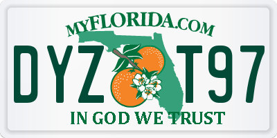 FL license plate DYZT97