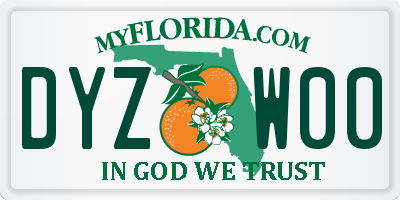 FL license plate DYZW00