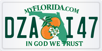 FL license plate DZAI47