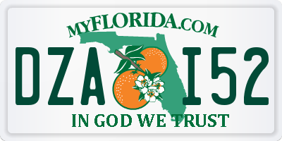 FL license plate DZAI52