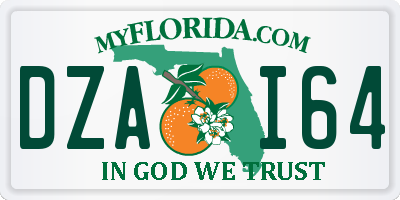FL license plate DZAI64