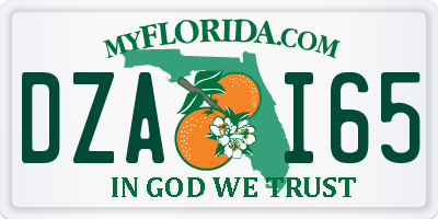 FL license plate DZAI65