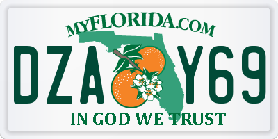 FL license plate DZAY69