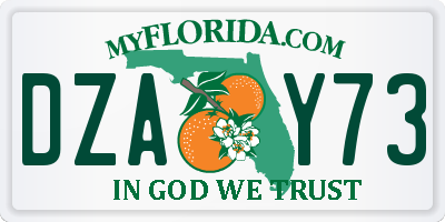 FL license plate DZAY73