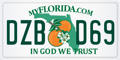 FL license plate DZBD69