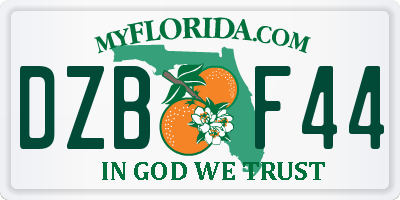FL license plate DZBF44