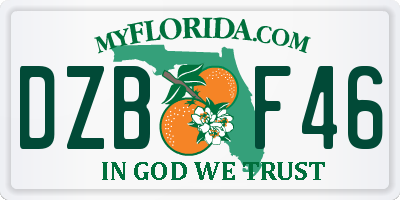 FL license plate DZBF46