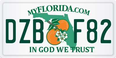 FL license plate DZBF82
