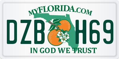 FL license plate DZBH69