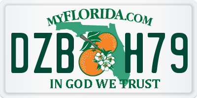 FL license plate DZBH79