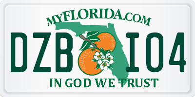 FL license plate DZBI04